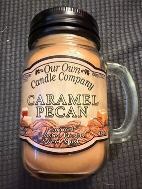 Our Own Candle Company Caramel Pecan Mason Jar Candle